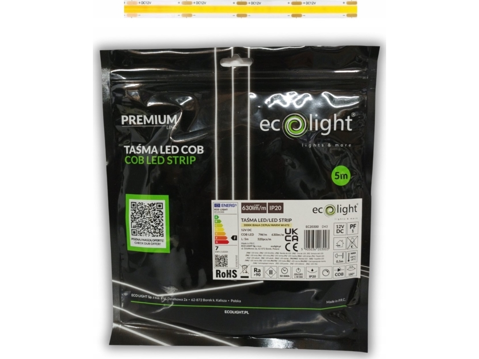 Led-Band Ecolight2 Eco Light Ec20300 7W/M Led 3000K