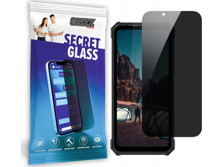 Grizzglass Secretglass-Privatlivsglas Til Ulefone Armor 24