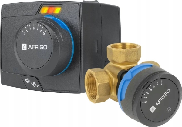 Afriso Roterende 3-Vejs Blandeventil Arv 382 Vario Proclick + Arm 343 Proclick, Dn20, Rp3/4", Kvs 3.5-9
