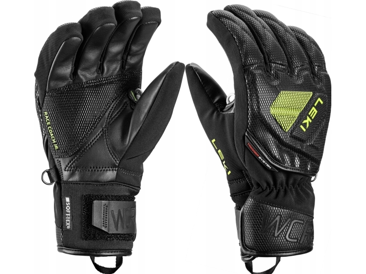 Leki LEKI RĘKAWICE WCR C-Tech 3D Jr. black-lemon 6.0