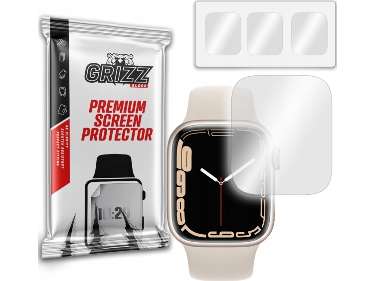 Grizzglass Hydrogel Folie Hydrofilm Til Apple Watch 9 45Mm