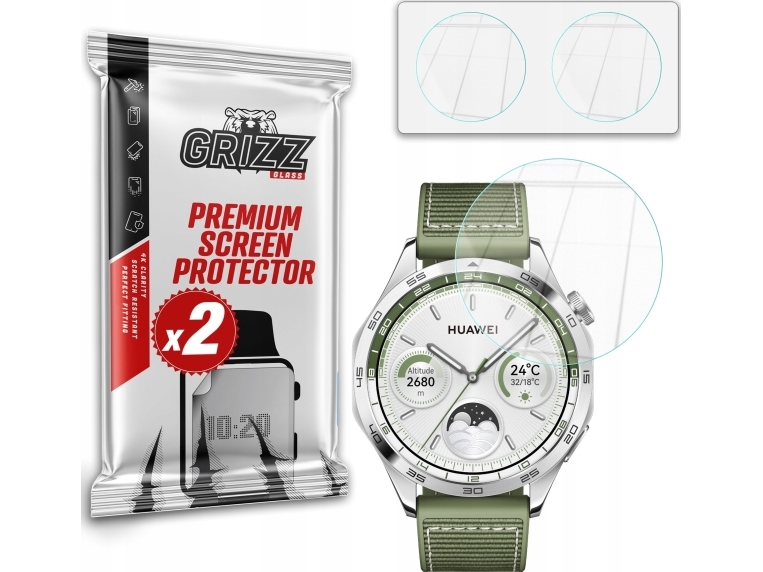 Grizzglass Hybridglas Für Huawei Watch Gt 4 46Mm