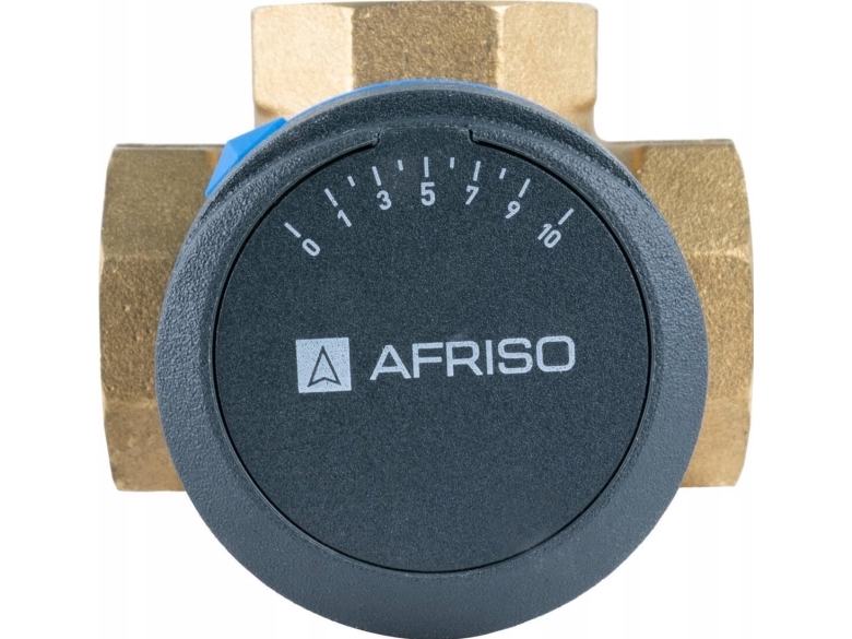 Afriso 1338420 3-Way Rotary Mixing Valve Arv 384 Vario Proclick, Dn25, Rp1", Kvs 4.5-12 1338410