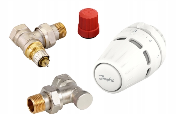 Danfoss 3-osainen Regus RA-mutteri +RA-N+RLV-S 15 kulmattu