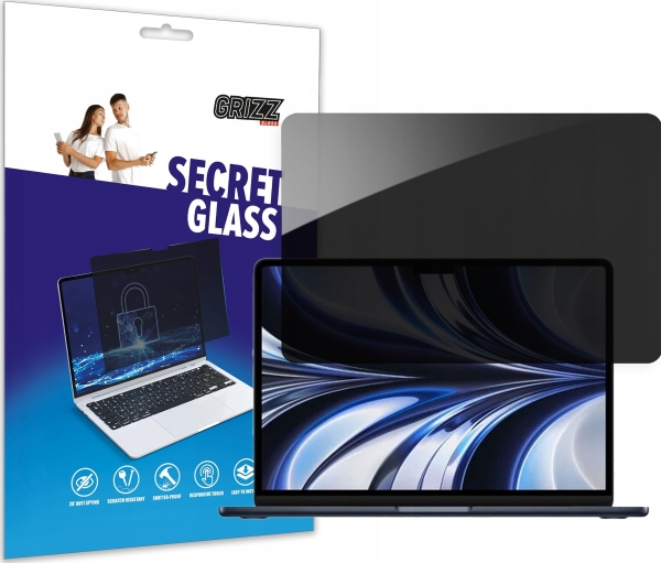Grizzglass Privatlivsskærm Secretglass Til Apple Macbook Air 13,3" (2022)