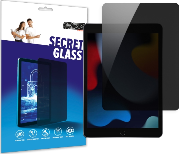 Grizzglass Privacy Glass Grizzglass Secretglass Til Apple Ipad 10,2 Tommer (7., 8., 9. Generation)