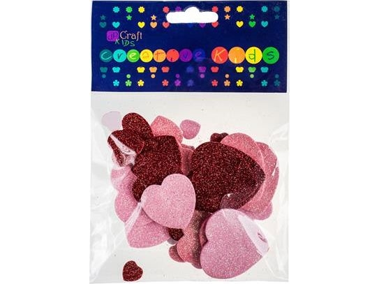 Dalprint Kreatywnie Schaumstoff-Sticker Herzen Mit Glitzer