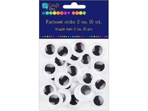 Dalprint DPCRAFT bevægelige øjne 2cm 20stk Dalprint