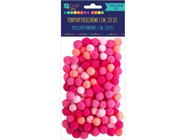 DP Craft Polyester pomponger DPCRRAFT 1cm mix rosa 120st Dalprint | Ergonomi - Kontorsmöbler - Kontorsstolar | GameStuff
