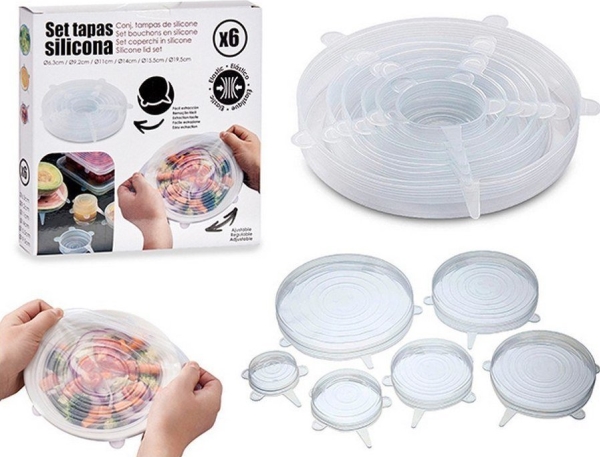Bigbuy Home Set Silikon-Bettdecke (6 Stück) (3 X 19 X 19 Cm)