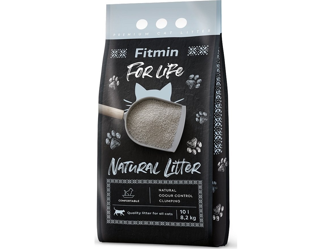 Zwirek dla kota Fitmin Natural Plus Naturalny 10 l