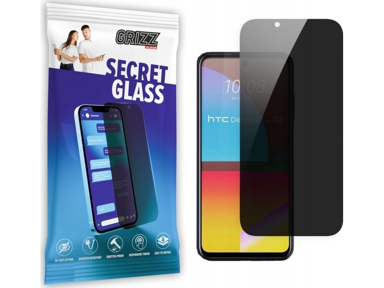 Grizzglass Secretglass Privacy Glass Til Htc Desire 21 Pro 5G