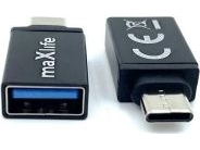 Adapter Usb Maxlife Usb-A Til Usb-C Sort (8_2273670)