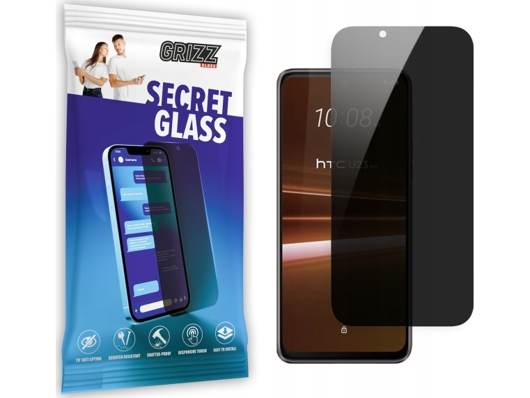 Grizzglass Secretglass Privacy Glass Til Htc U23 Pro