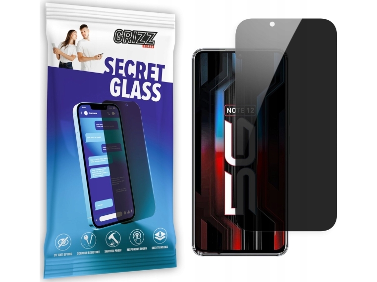 GrizzGlass SecretGlass yksityisyyslasi Infinix Note 12 5G:lle