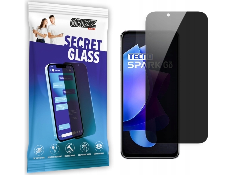 Grizzglass Privatiseringsglas Grizzglass Secretglass Til Tecno Spark Go 2023