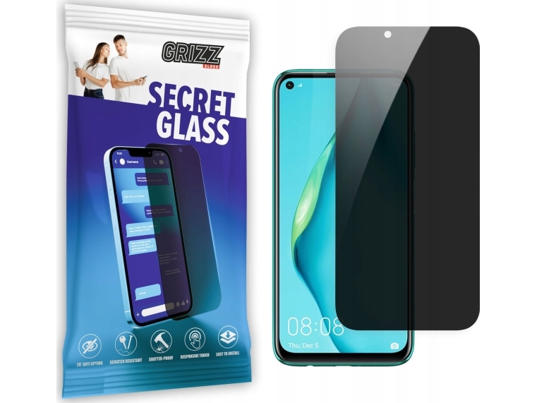 GrizzGlass yksityisyyslasi GrizzGlass SecretGlass Huawei P40 Lite -puhelimelle