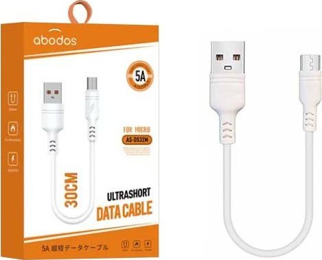 Kabel Usb Vega Usb-A - Microusb 0,3 M Biały (32026)