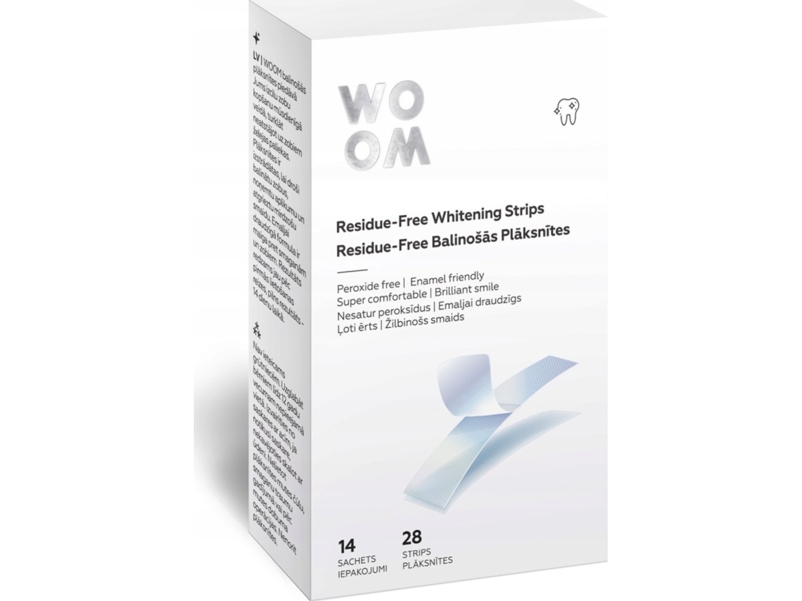Woom Woom Whitening Strips 28 Stück (14 Tage)
