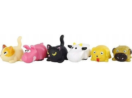 Pocket Money Shaking animals With Drawstring 6cm - assorted