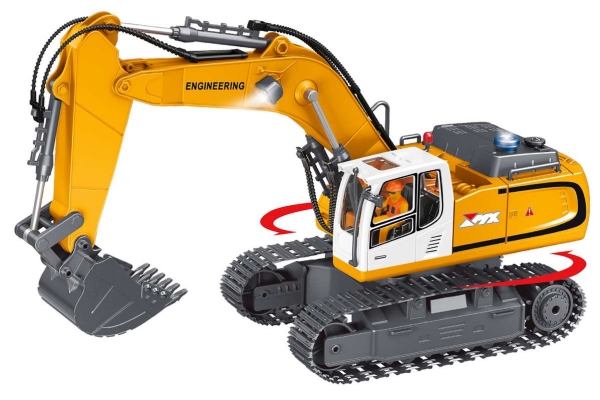 Excavator R/C 1:18 2,4GHz, 3,7V Li-Ion 11 channels | Elverktyg - Prof. Elverktyg 230V - Övriga | GameStuff