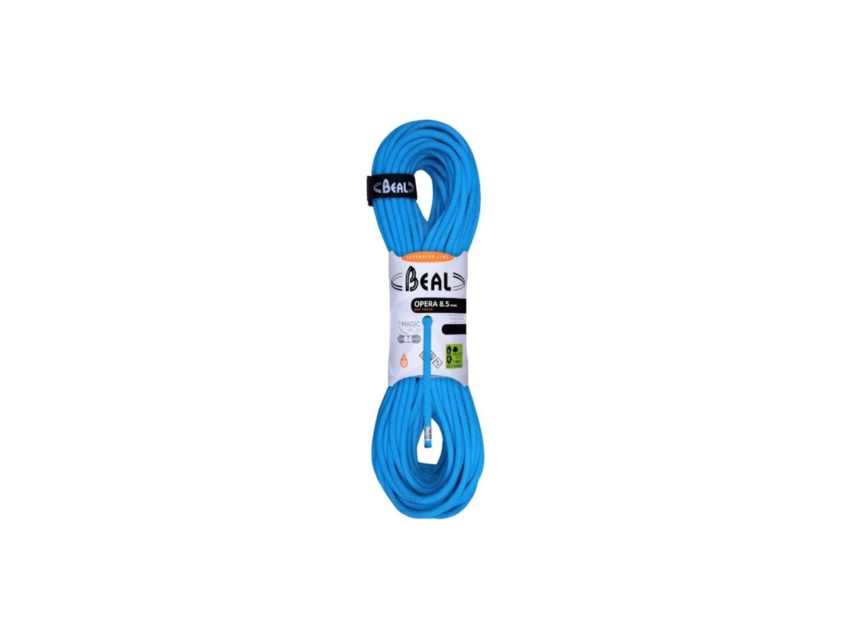 Opera unicore rope 8.5mm 60m dry-blue BEAL | Marin - Rep - Hopp- och fallrep | GameStuff