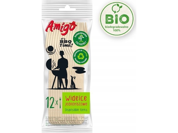 Politan Gosia Gosia Amigo Engångsgafflar av trä 12 st 7131... | Catering - Engångsservis - Bestick | GameStuff