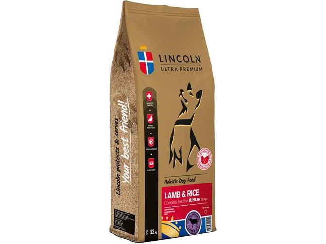 Lincoln Ultra Premium Junior Large Lamb - Tørfoder Til Hunde - 12Kg