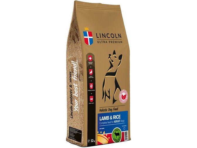 Lincoln Ultra Premium Medium And Large Lamb With Rice - Tørfoder Til Hunde - 12Kg