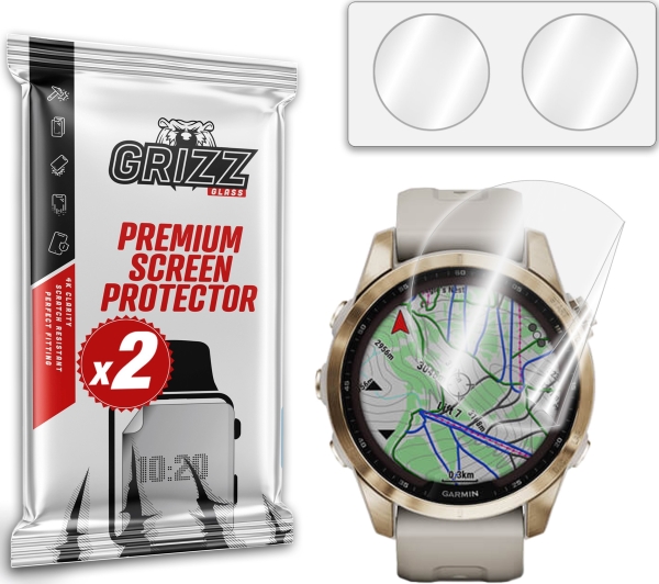 Grizzglass Ceramicfilm Für Garmin Fenix 7S