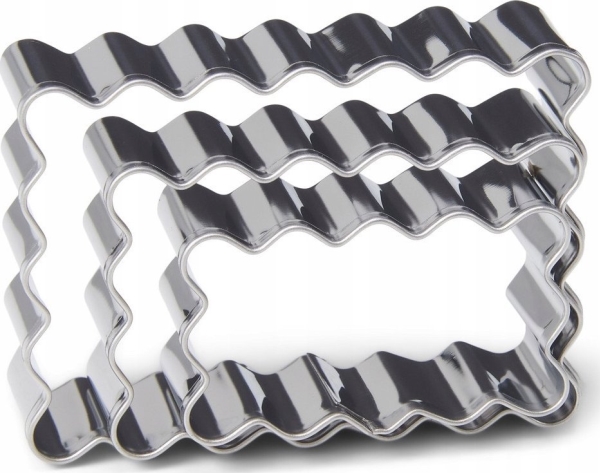 Patisse 3-Teiliges Set Rechteckige Backformen Für Kekse Aus Edelstahl – Patisse