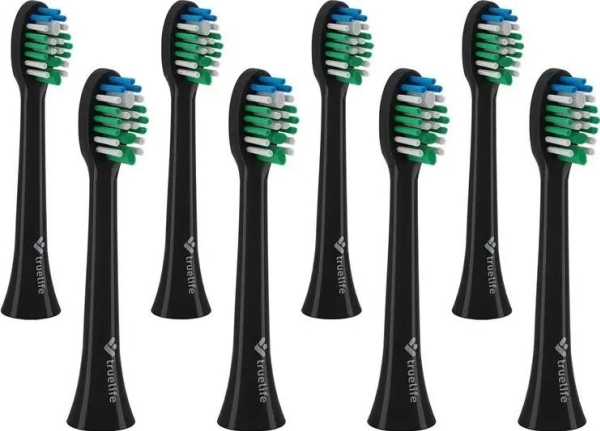 „Truelife Sonicbrush“ Kompaktiškos Galvutės, Juodos Standartinės 8 Pakuotės