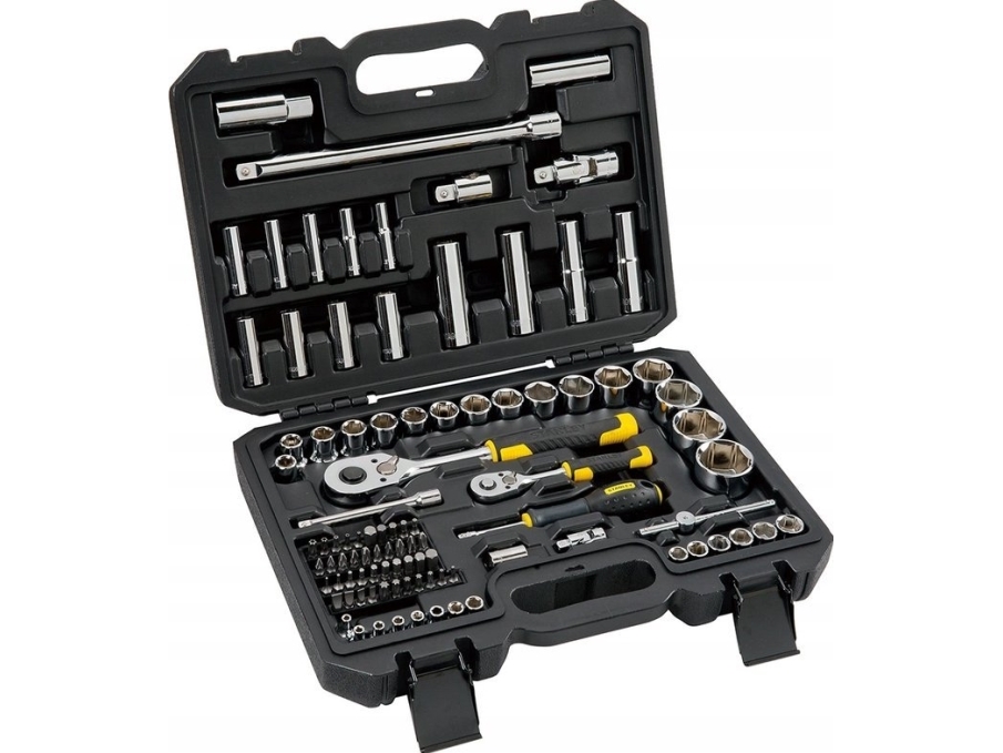 Stanley skruenøglesæt 96 dele 1/4 - 1/2