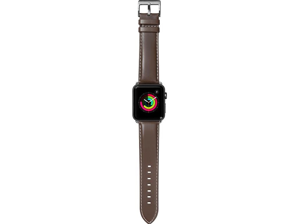 Læderrem Til Apple Watch 42/44 Mm (Espresso) - Oxford Watch Strap