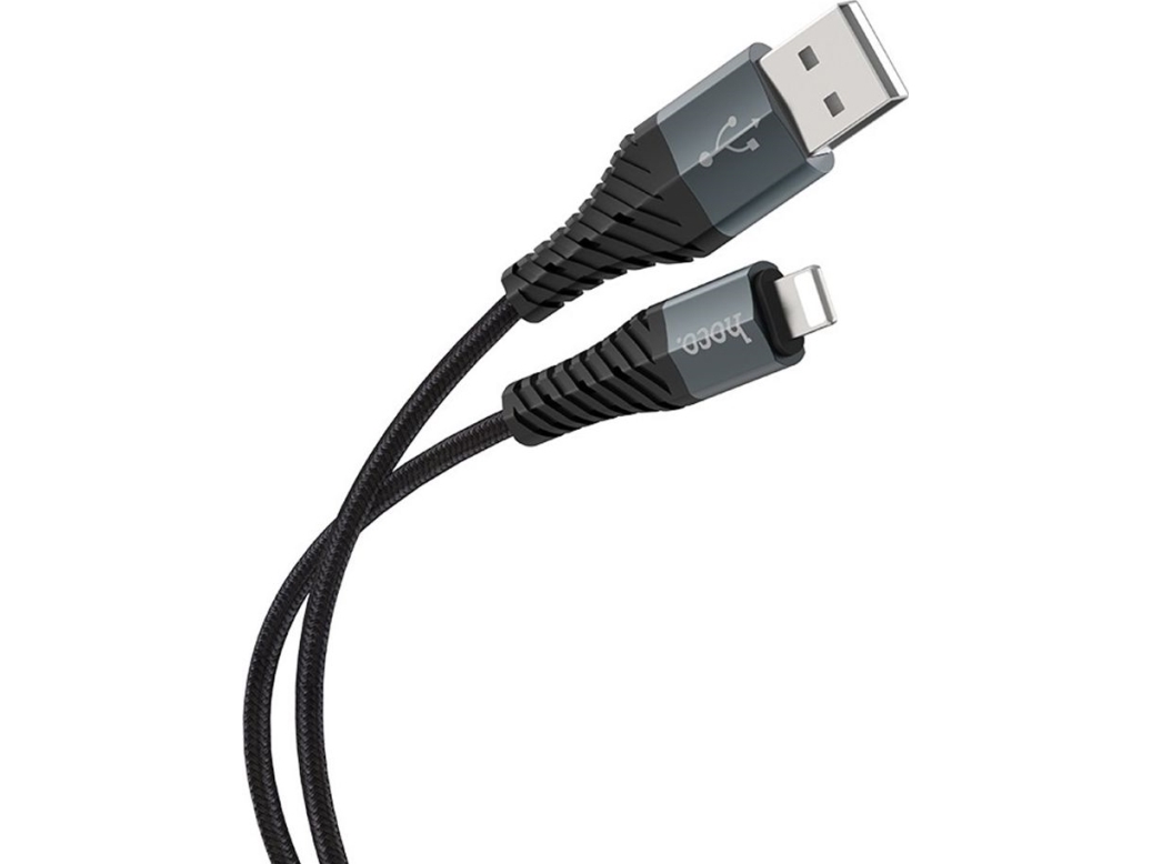 Usb-Kabel Hoco Usb-A Til Lightning 1 M, Sort (6931474710529)