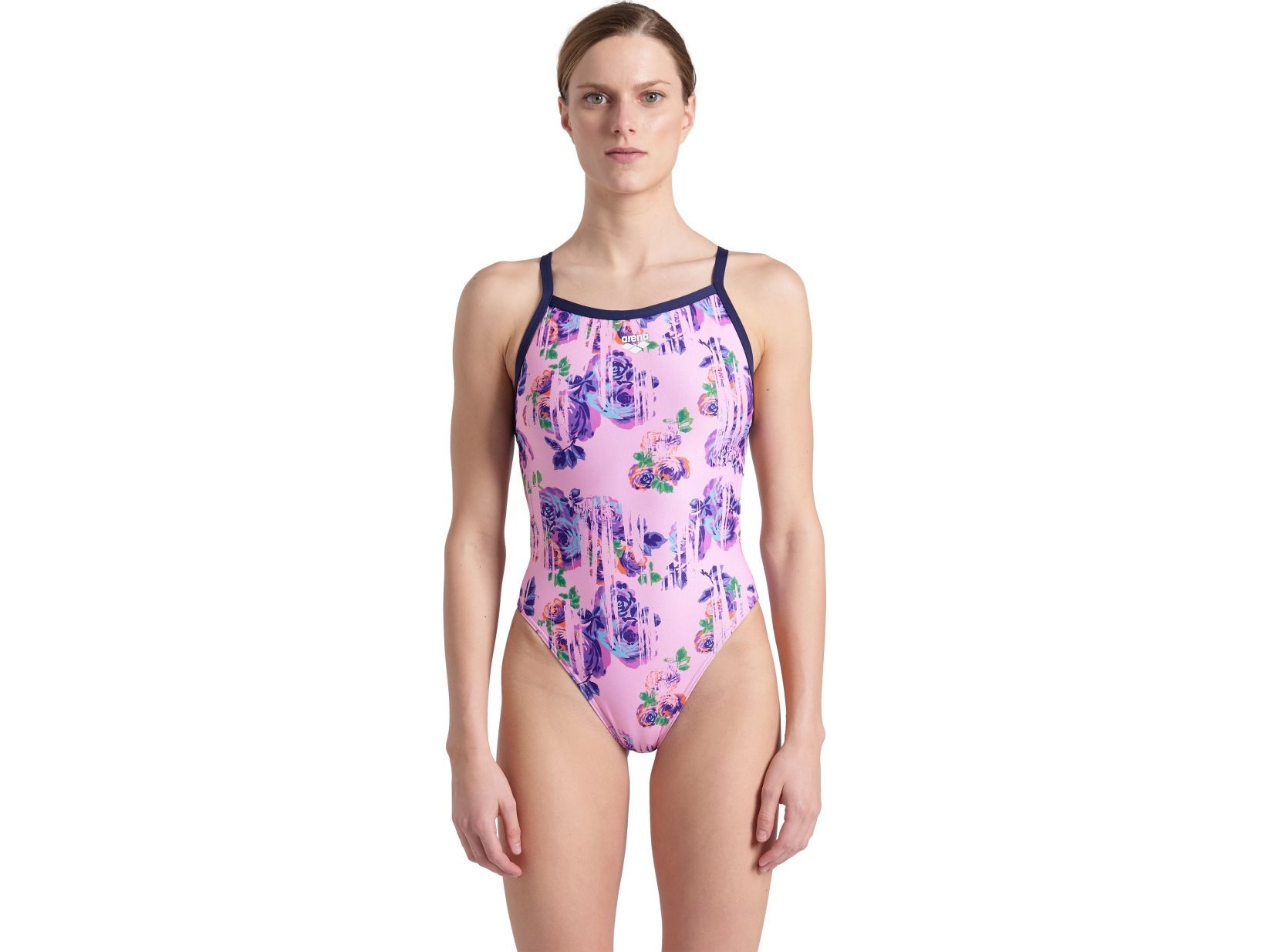 Arena Damebadetøj Women's Rose Texture Swimsuit X-Cross Back