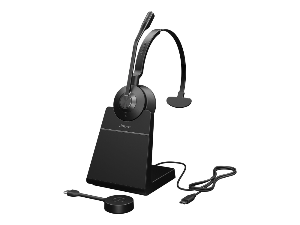 Jabra Engage 55 Se Mono - Headset - På Øret - Dect - Trådløs - Usb-C Via Dect-Adapter - Certified For Microsoft Teams