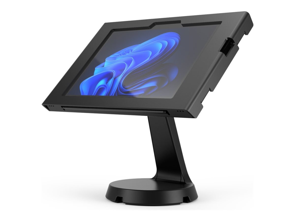 Compulocks Surface Go 1-4 Gen Apex Enclosure Mast Counter Stand - Monteringssæt (Indelukke, Stativ) - For Tablet - Låsbar - Metalramme - Sort - Skærm