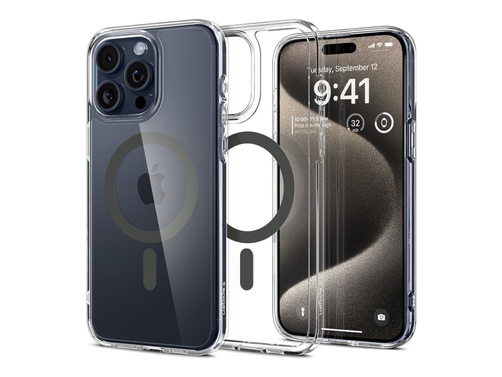 Spigen Acs06577, Cover, Apple, Iphone 15 Pro Max, 17 Cm (6.7"), Transparent