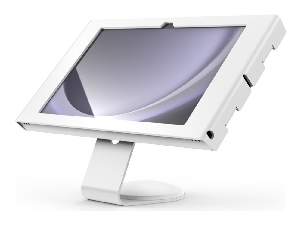 Compulocks Galaxy Tab A9+ Apex Enclosure Core Stand - Monteringssæt - Boltbart - For Tablet - 45° Kerne - Låsbar - Metalramme, Stål - Hvid - Skærmstø