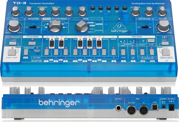 Behringer Behringer Td-3-Bb Bassline Synthesizer Blau Transparent