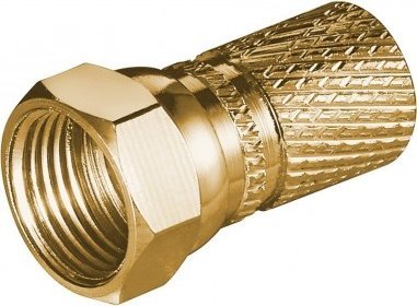 Triton F-Vinklede Skrue-Stik 7,3 Mm Forgyldt