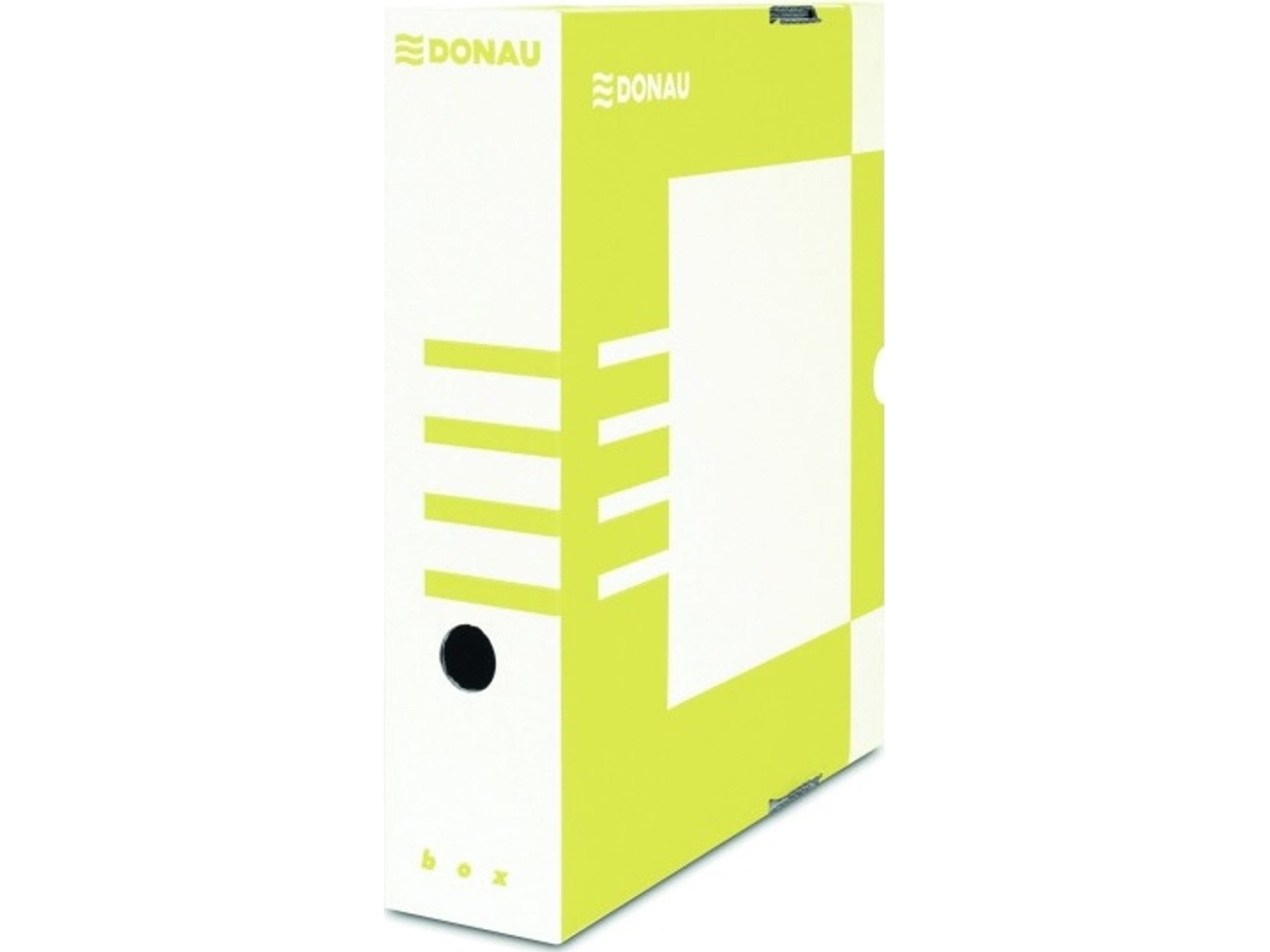 Donau arkivmapp 800-kort kartong FSC DONAU, gul | Arkivering - Arkiv box/mappar - Arkiv lådor | GameStuff
