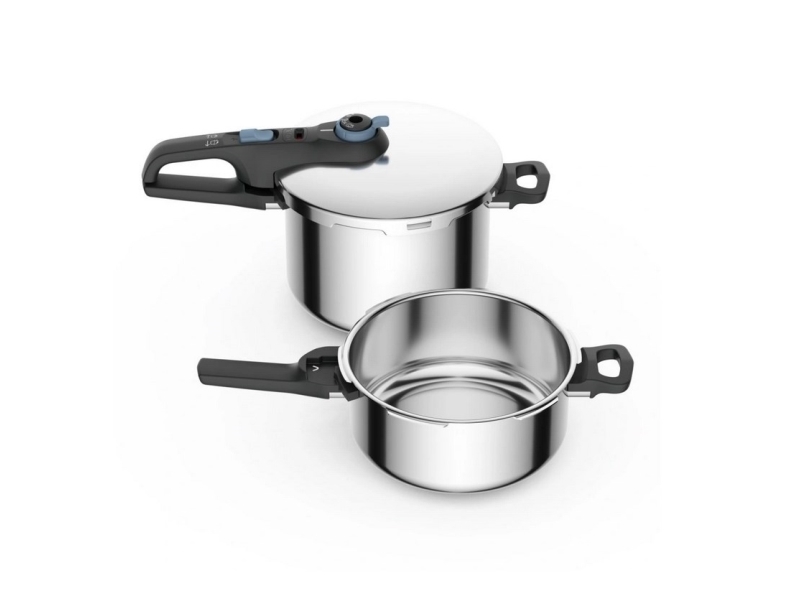 Tefal Set Induktions-Druckkochtöpfe Secure Trendy Pressure 4L + 6L P2584301