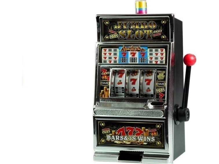 LeanToys Jumbo Slot spilleautomat-sparegris med lyde