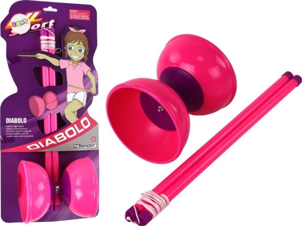 LeanToys Arkadspel Jojo Juggling Diabolo Rosa 13,5x11,5 cm | N - A | GameStuff