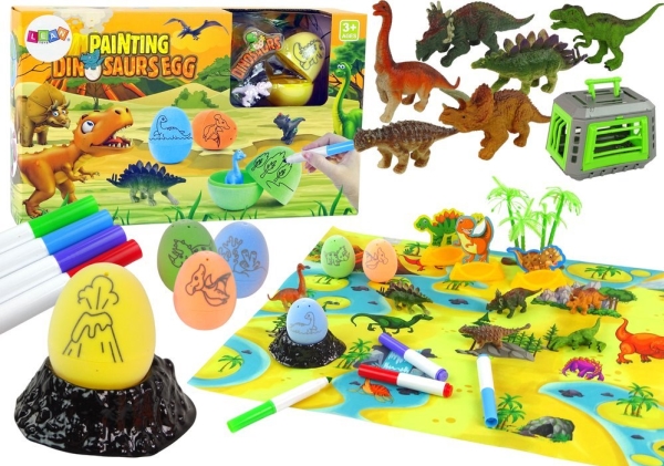 Leantoys Kreative Diy Dinosaurier Malerei Eier Transporter