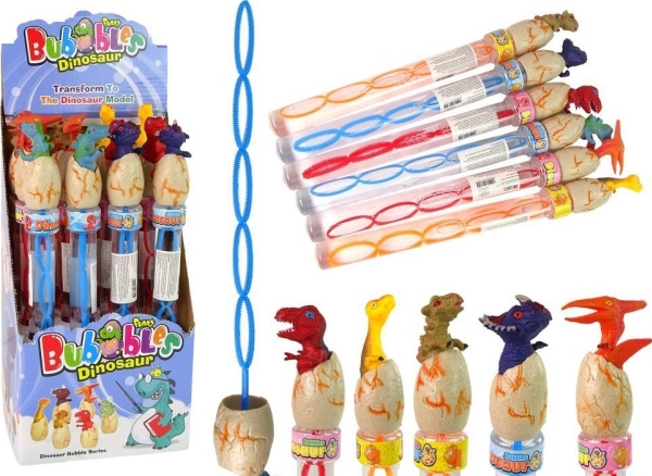LeanToys Sæbebobler Dinoer 34 cm, forskellige farver