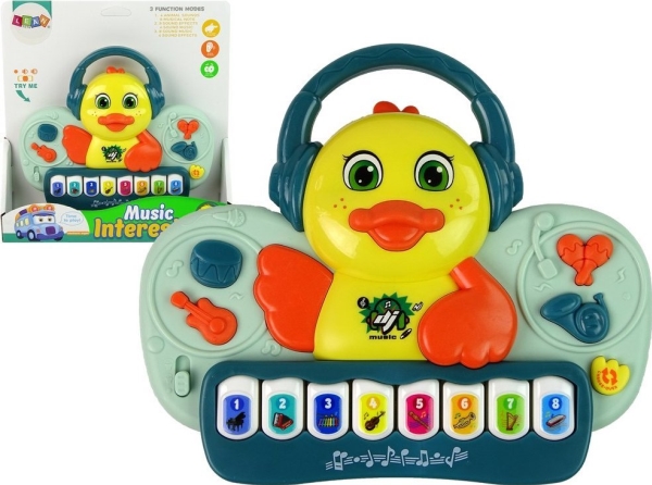 LeanToys interaktivt pianoleksak - gås/anka DJ-ljud musikaliskt instrument melodier | Hobby - Musikinstrument - Stränginstrument | GameStuff