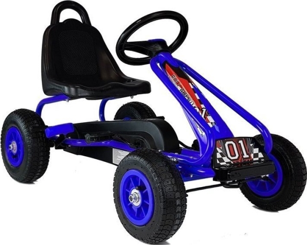 LeanToys pedal-gokart G201 blå
